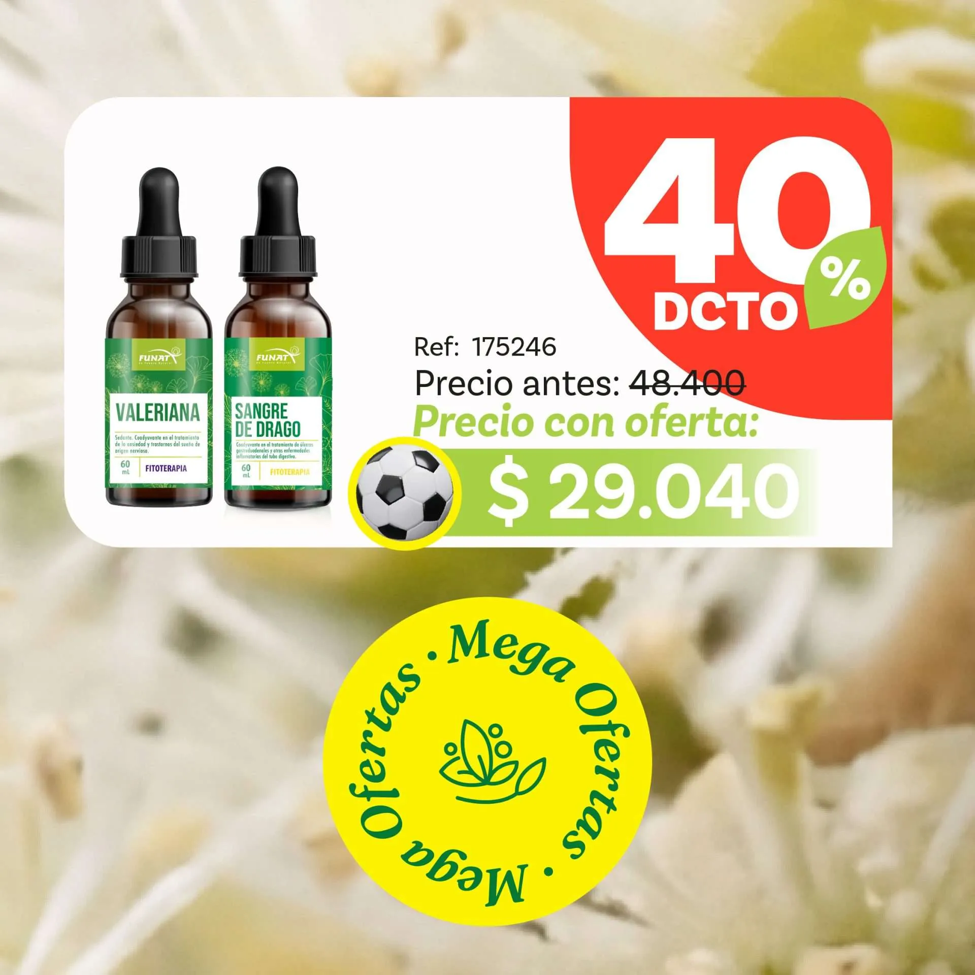 Oferta extracto con el 40% dcto